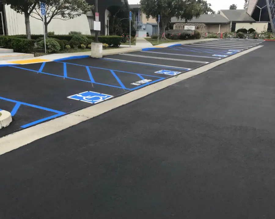 ADA parking lot striping, Hattiesburg