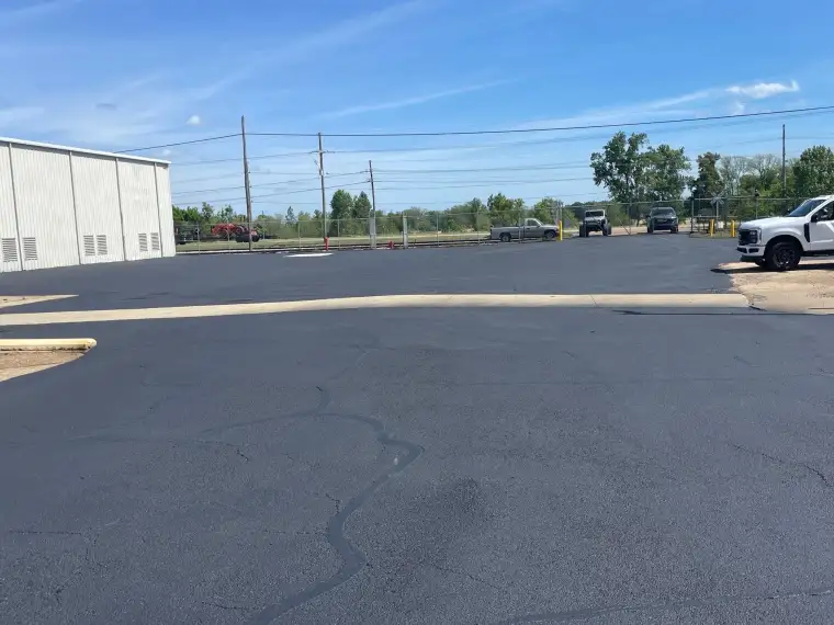 Commercial parking lot paving